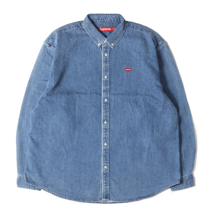 25SS スモールBOXロゴ デニム ボタンダウンシャツ(Small Box Denim Shirt)
