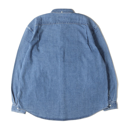 25SS スモールBOXロゴ デニム ボタンダウンシャツ(Small Box Denim Shirt)