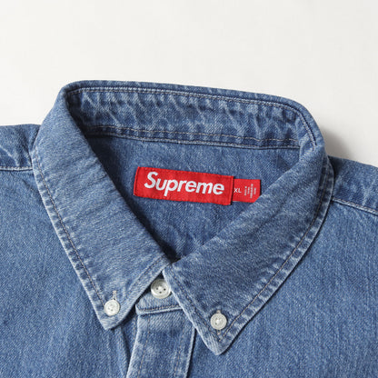 25SS スモールBOXロゴ デニム ボタンダウンシャツ(Small Box Denim Shirt)