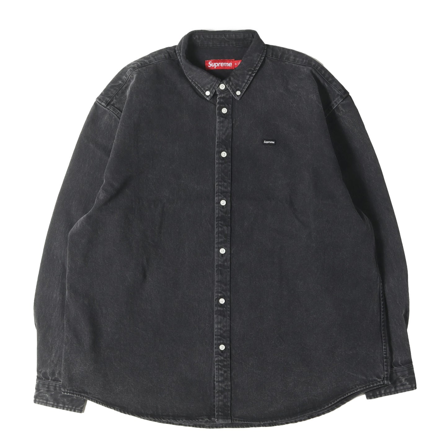 25SS スモールBOXロゴ デニム ボタンダウンシャツ(Small Box Denim Shirt)