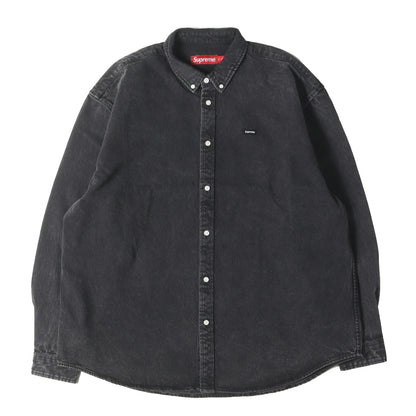 25SS スモールBOXロゴ デニム ボタンダウンシャツ(Small Box Denim Shirt)