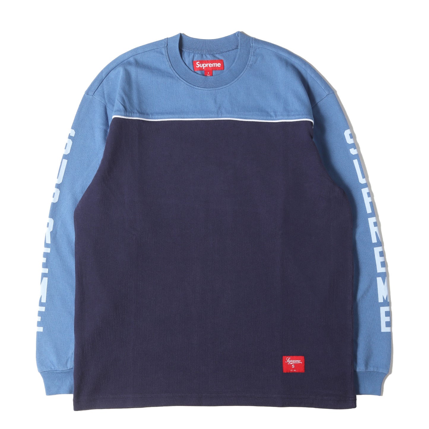 25SS 袖ロゴ パイピング ロングスリーブ Tシャツ(Paneled Piping L/S Top)