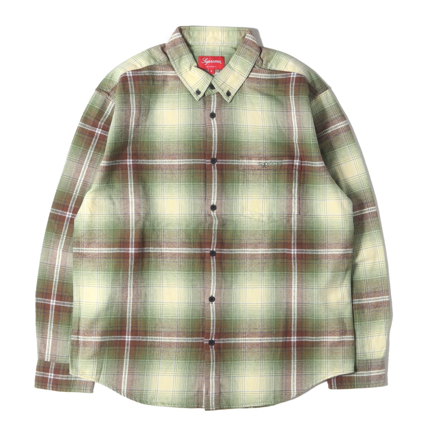 23SS シャドーチェック ボタンダウン フランネル シャツ(Shadow Plaid Flannel Shirt)
