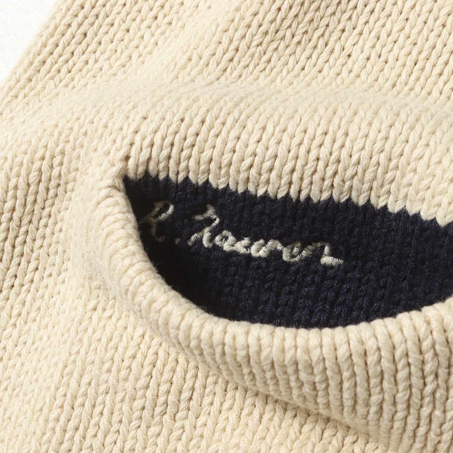 [人気モデル] 90s ウイングフット ワッペン付き リネン/コットン ニット レタード カーディガン