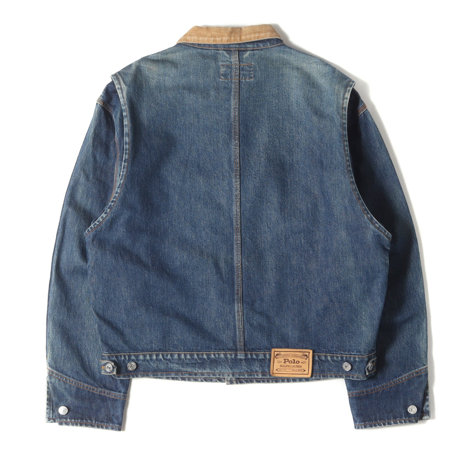 90s 白タグ 襟コーデュロイ デニムジャケット - ブランド古着の通販