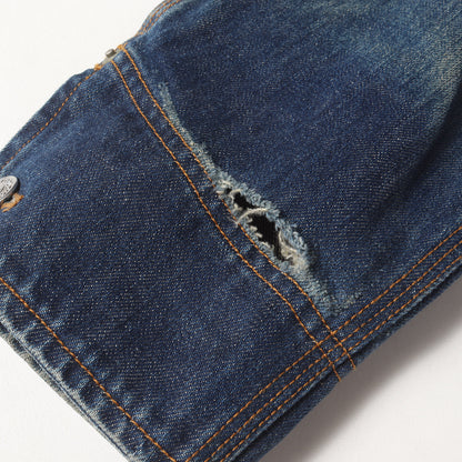 90s 白タグ 襟コーデュロイ デニムジャケット