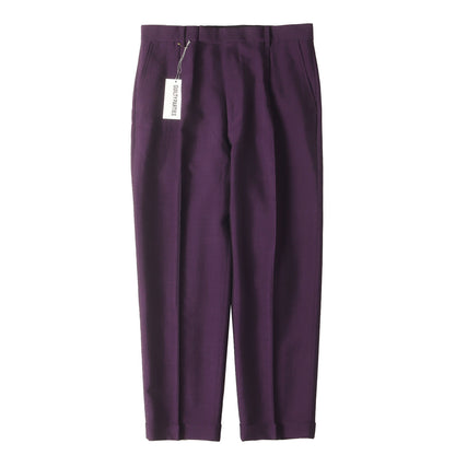 24AW ×DORMEUIL プリーツ スラックスパンツ(PLEATED TROUSERS)