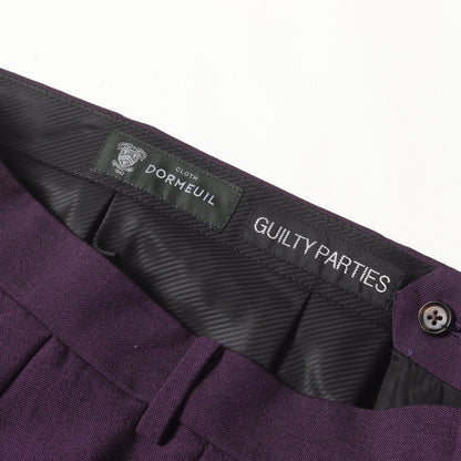 24AW ×DORMEUIL プリーツ スラックスパンツ(PLEATED TROUSERS)
