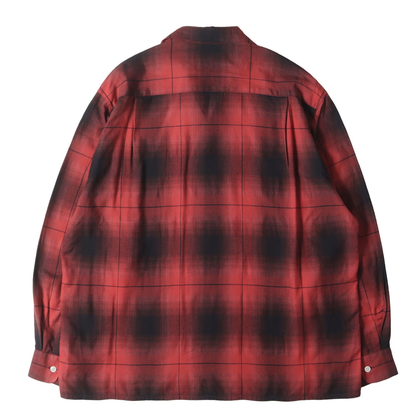 23AW オンブレチェック オープンカラー レーヨン シャツ(OMBRAY CHECK OPEN COLLAR SHIRT L/S)