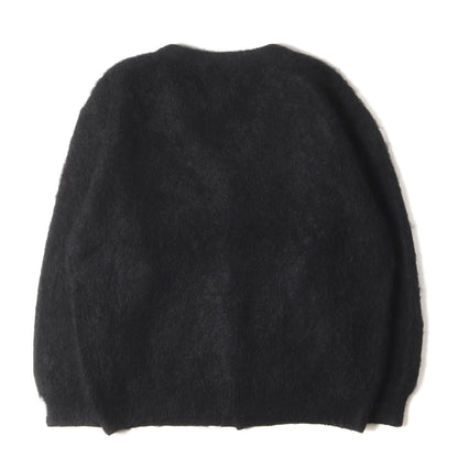 23AW チェーン刺繍ロゴ モヘヤニット カーディガン(MOHAIR CARDIGAN)