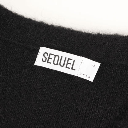 23AW チェーン刺繍ロゴ モヘヤニット カーディガン(MOHAIR CARDIGAN)