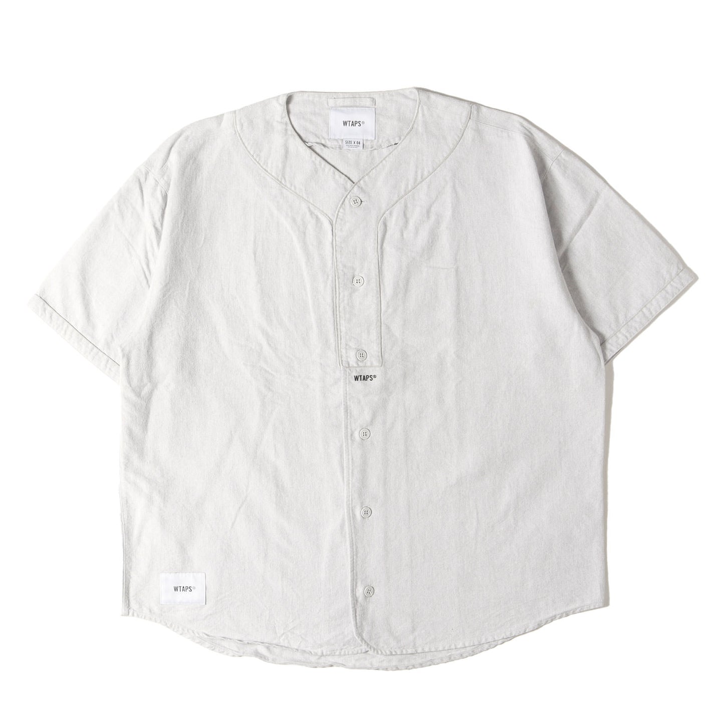 21SS ロゴマーク オックスフォード ベースボールシャツ(LEAGUE SS / COTTON OXFORD)