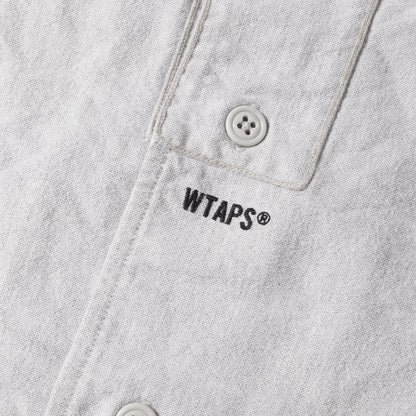 21SS ロゴマーク オックスフォード ベースボールシャツ(LEAGUE SS / COTTON OXFORD)