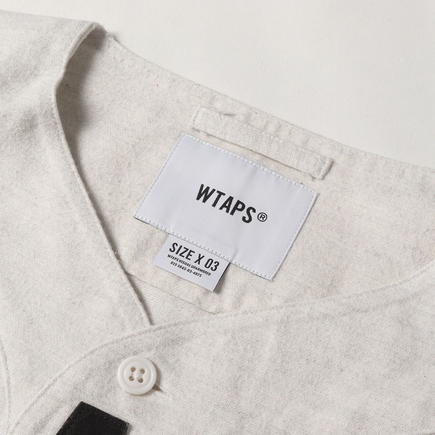 22SS アップリケロゴ フランネル ベースボールシャツ(LEAGUE SS / COTTON FLANNEL)