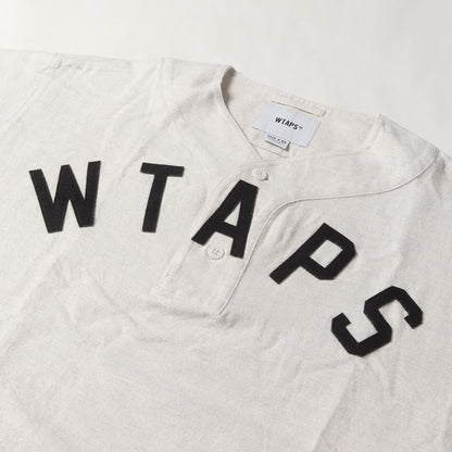 22SS アップリケロゴ フランネル ベースボールシャツ(LEAGUE SS / COTTON FLANNEL)