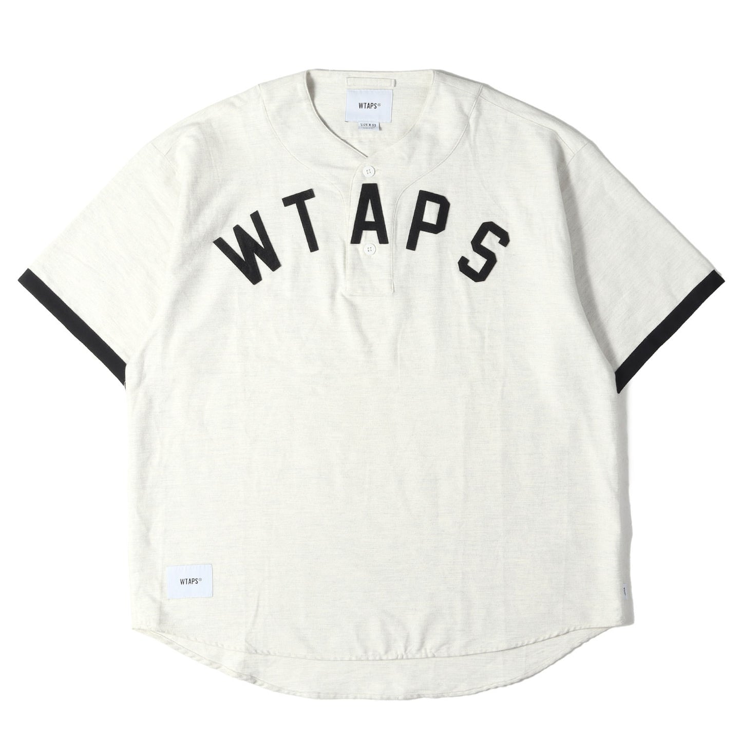22SS アップリケロゴ フランネル ベースボールシャツ(LEAGUE SS / COTTON FLANNEL)