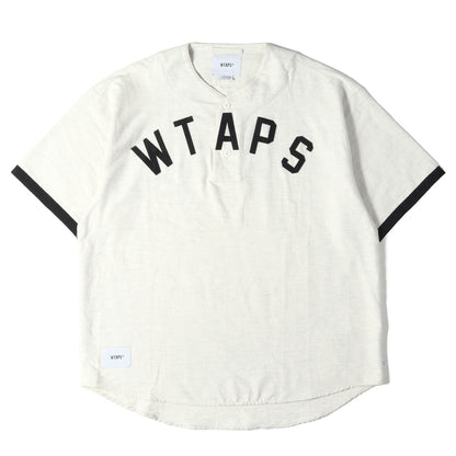 22SS アップリケロゴ フランネル ベースボールシャツ(LEAGUE SS / COTTON FLANNEL)