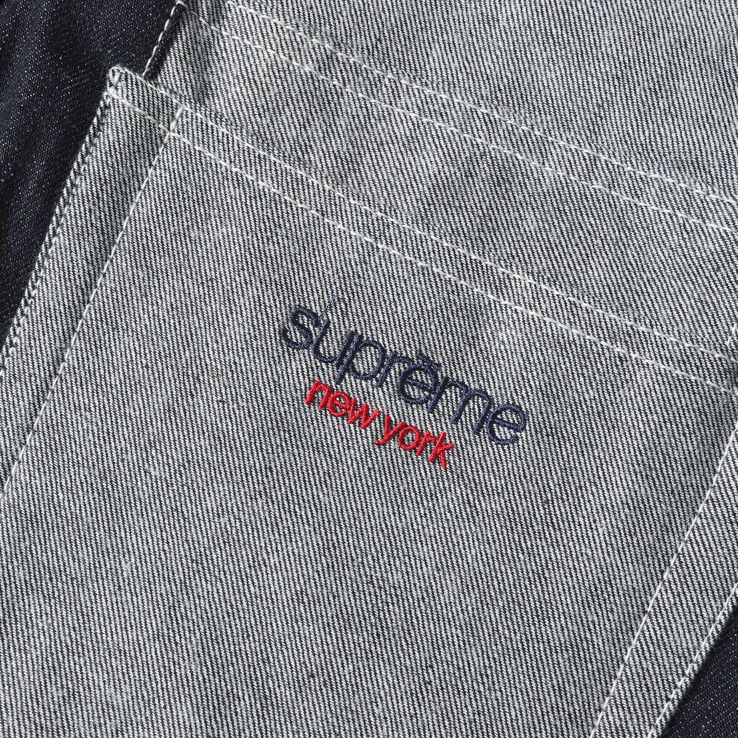 25SS パネルド ストライプ バギー デニムパンツ(Paneled Stripe Baggy Jean)