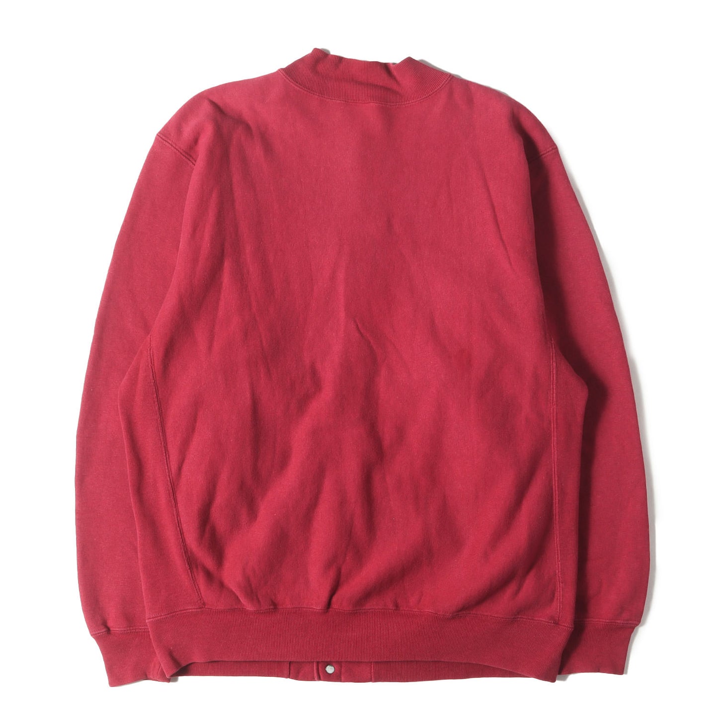 [人気モデル 刺繍タグ] 90s スナップボタン リバースウィーブ スウェット カーディガン USA製