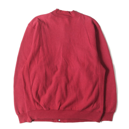 [人気モデル 刺繍タグ] 90s スナップボタン リバースウィーブ スウェット カーディガン USA製