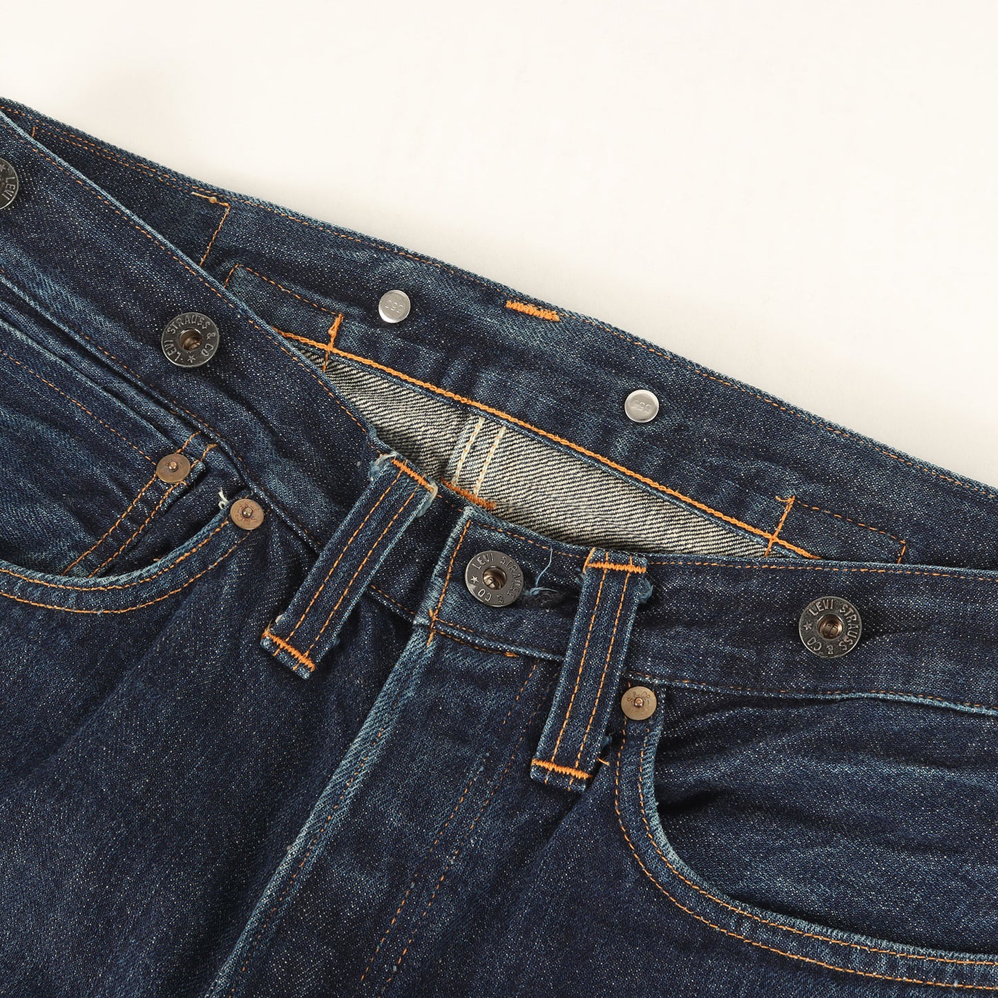 [バレンシア工場 USA製] 90s 1920年代復刻 201 デニムパンツ / 20201-0020 ボタン裏刻印555