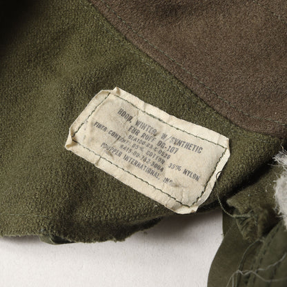 [希少 フルセット] 70s 米軍実物 M-65 フィッシュテール モッズコート / コート ライナー フード 3点セット