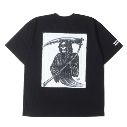 24SS ×BABYLON ×Ric Clayton 死神アートワーク プリント クルーネック Tシャツ(NH X BABYLON. TEE SS-3)