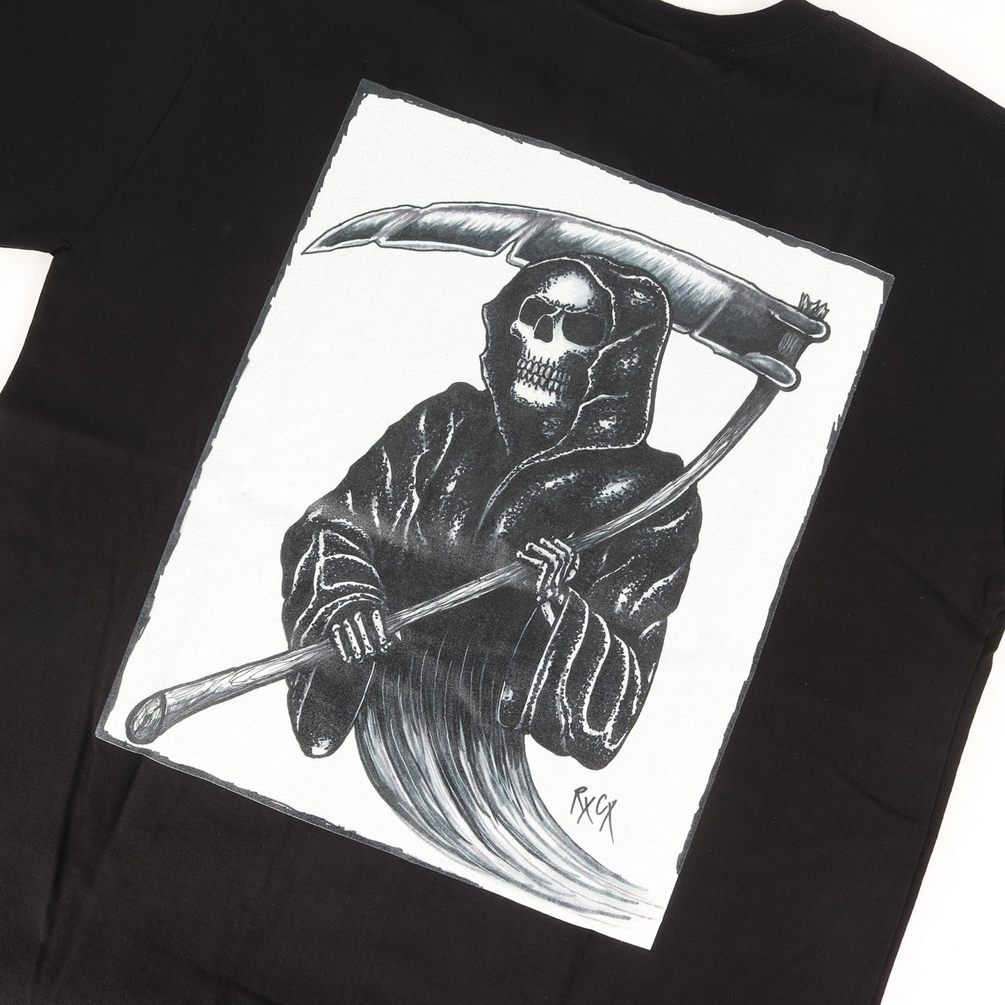 24SS ×BABYLON ×Ric Clayton 死神アートワーク プリント クルーネック Tシャツ(NH X BABYLON. TEE SS-3)