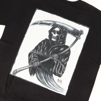 24SS ×BABYLON ×Ric Clayton 死神アートワーク プリント クルーネック Tシャツ(NH X BABYLON. TEE SS-3)