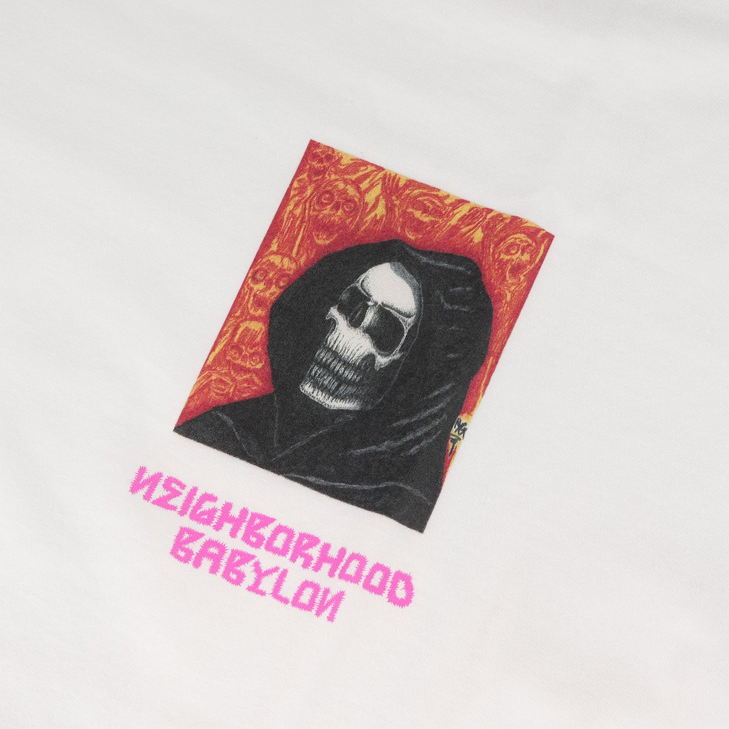 24SS ×BABYLON ×Ric Clayton 死神アートワーク プリント クルーネック Tシャツ(NH X BABYLON. TEE SS-3)