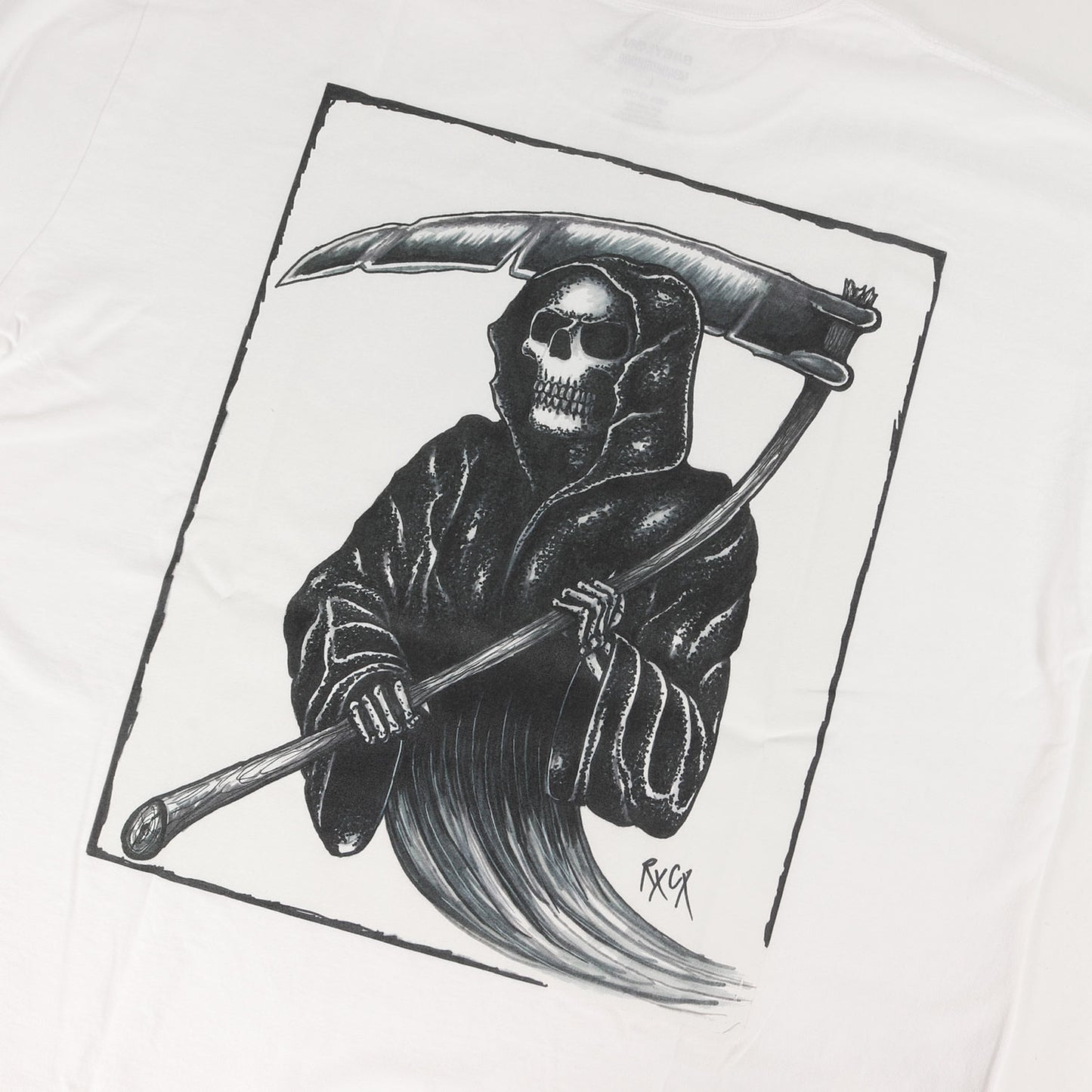 24SS ×BABYLON ×Ric Clayton 死神アートワーク プリント クルーネック Tシャツ(NH X BABYLON. TEE SS-3)