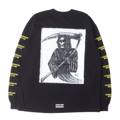 24SS ×BABYLON ×Ric Clayton 死神 ロングスリーブ Tシャツ(TEE LS-2)
