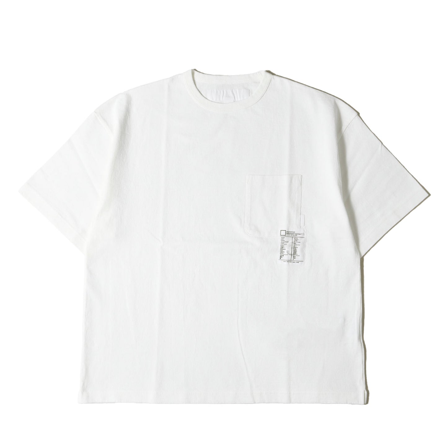 25SS ピスネーム ポケット クルーネックTシャツ (BW CREWNECK-P SS)
