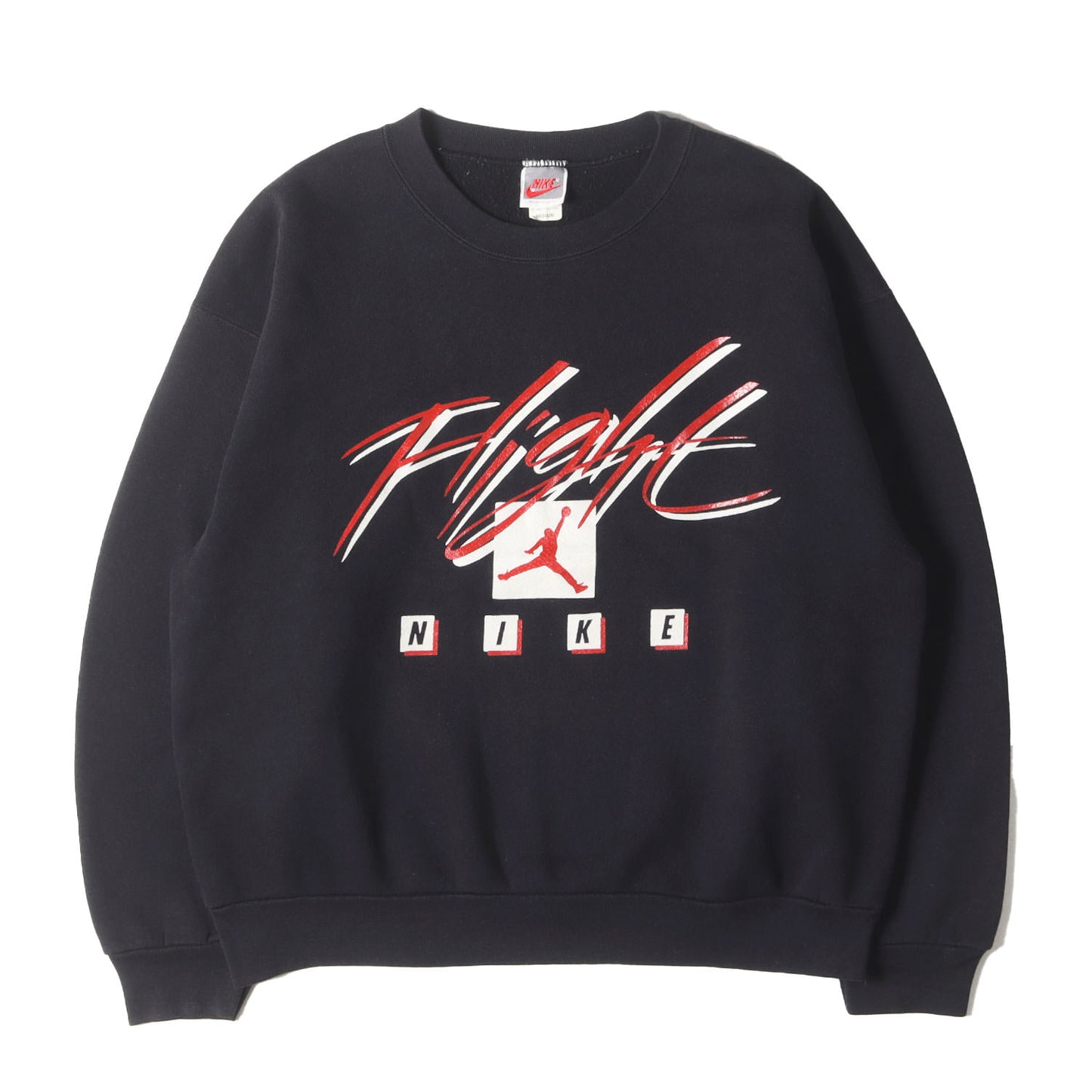 [USA製 銀タグ] 90s AIR JORDAN 4 FLIGHT クルーネック スウェット