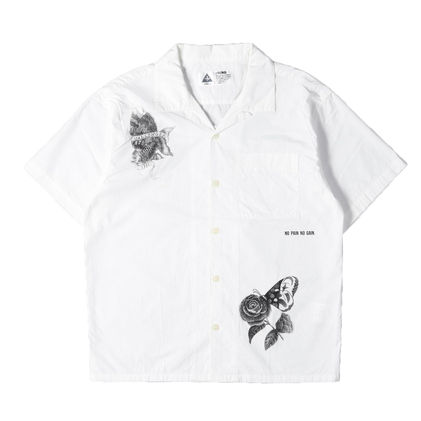 20SS マルチグラフィック オープンカラー 半袖シャツ(GOLD FISH S/S SHIRT)