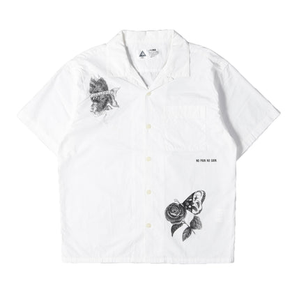 20SS マルチグラフィック オープンカラー 半袖シャツ(GOLD FISH S/S SHIRT)