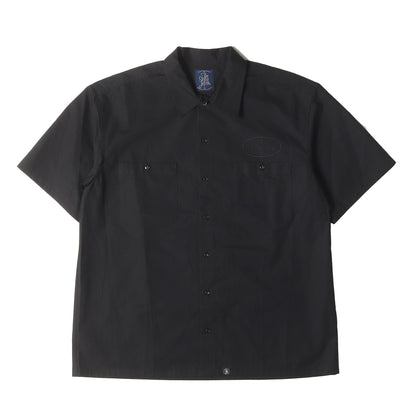 24SS ワッペン付き 半袖 ワークシャツ(WORK SHIRTS S/S)