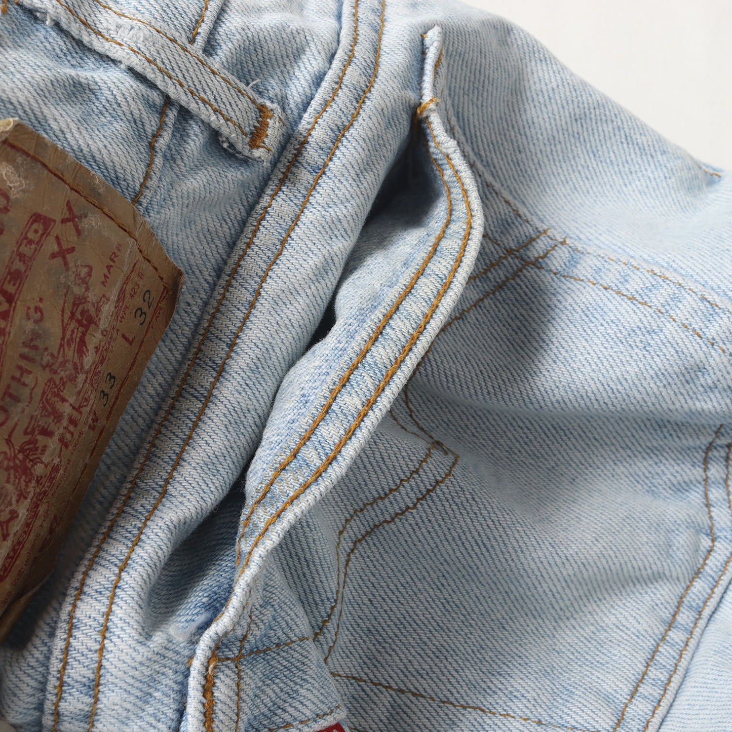 90s 550 アイスウォッシュ テーパード デニムパンツ / USA製 550-4834