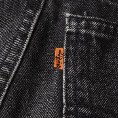 90s 550 リラック テーパード 後染め ブラック デニムパンツ / USA製 40550-4159