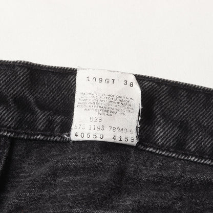 90s 550 リラック テーパード 後染め ブラック デニムパンツ / USA製 40550-4159