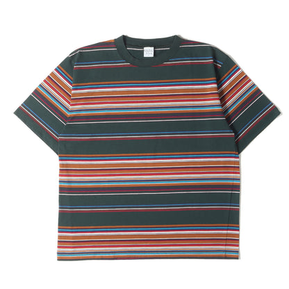 90s anchor blue ボーダー Tシャツ / USA製 アンカーブルー