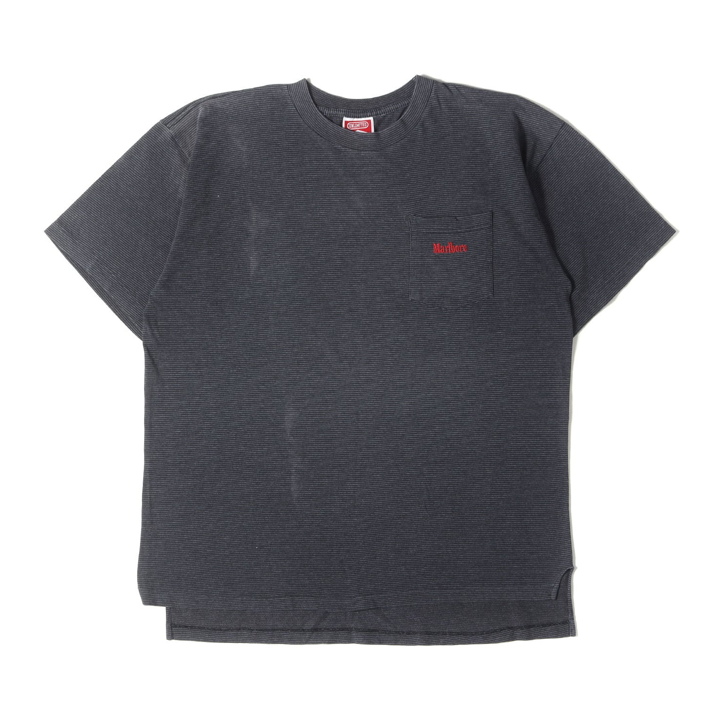 90s Marlboro ポケット付き ボーダー Tシャツ / マルボロ