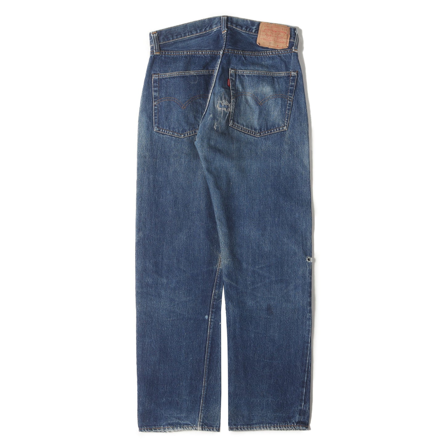 [雰囲気抜群 濃紺] 70s 501 66前期 Big E デニムパンツ / ボタン裏刻印6