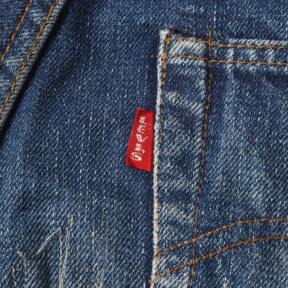 [雰囲気抜群 濃紺] 70s 501 66前期 Big E デニムパンツ / ボタン裏刻印6