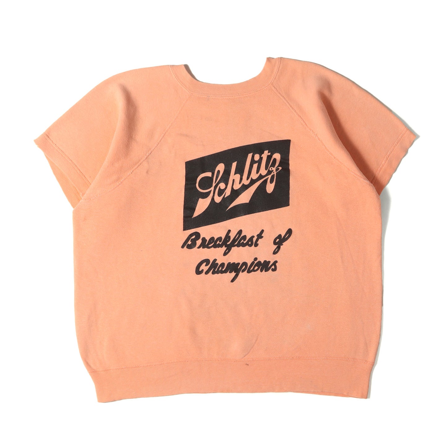 [状態良好] 60s - 70s シュリッツビール ラグラン 半袖 スウェット / Schlitz
