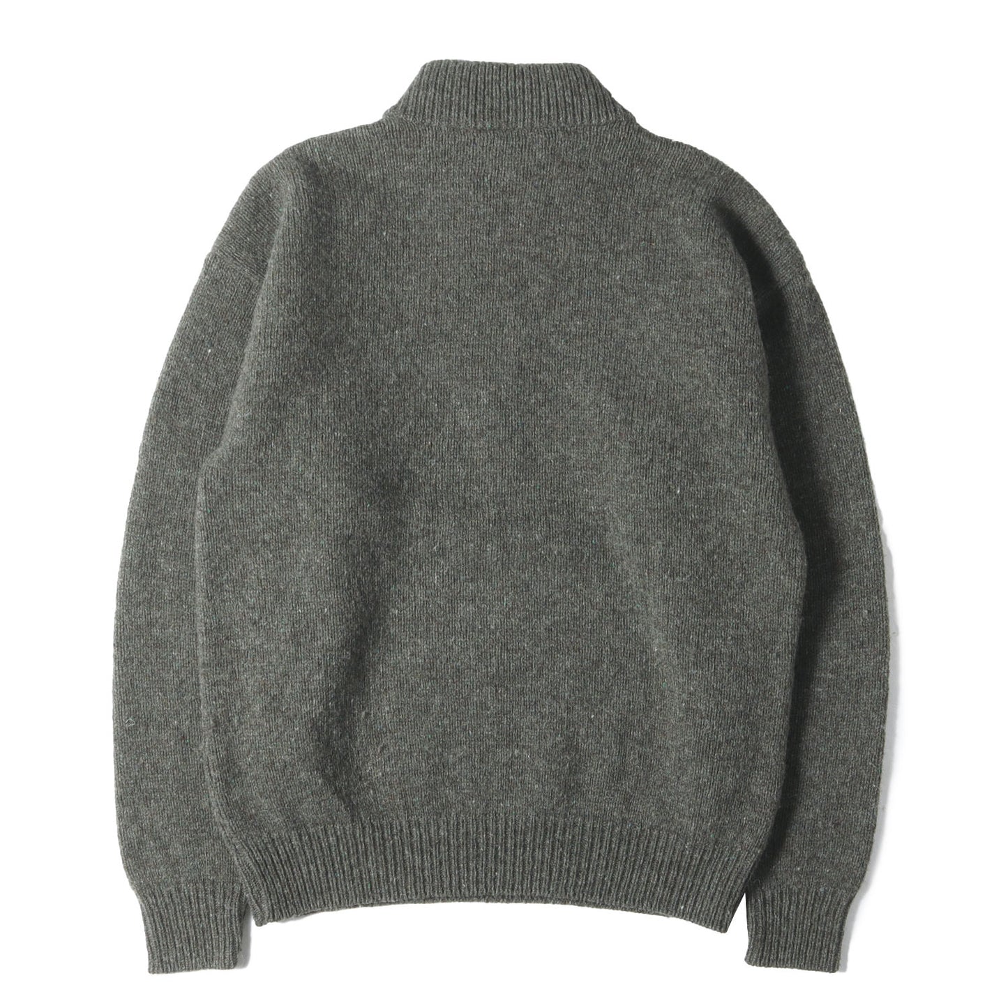 [現行モデル] ハーフジップ ハイネック ウール ニット USA製