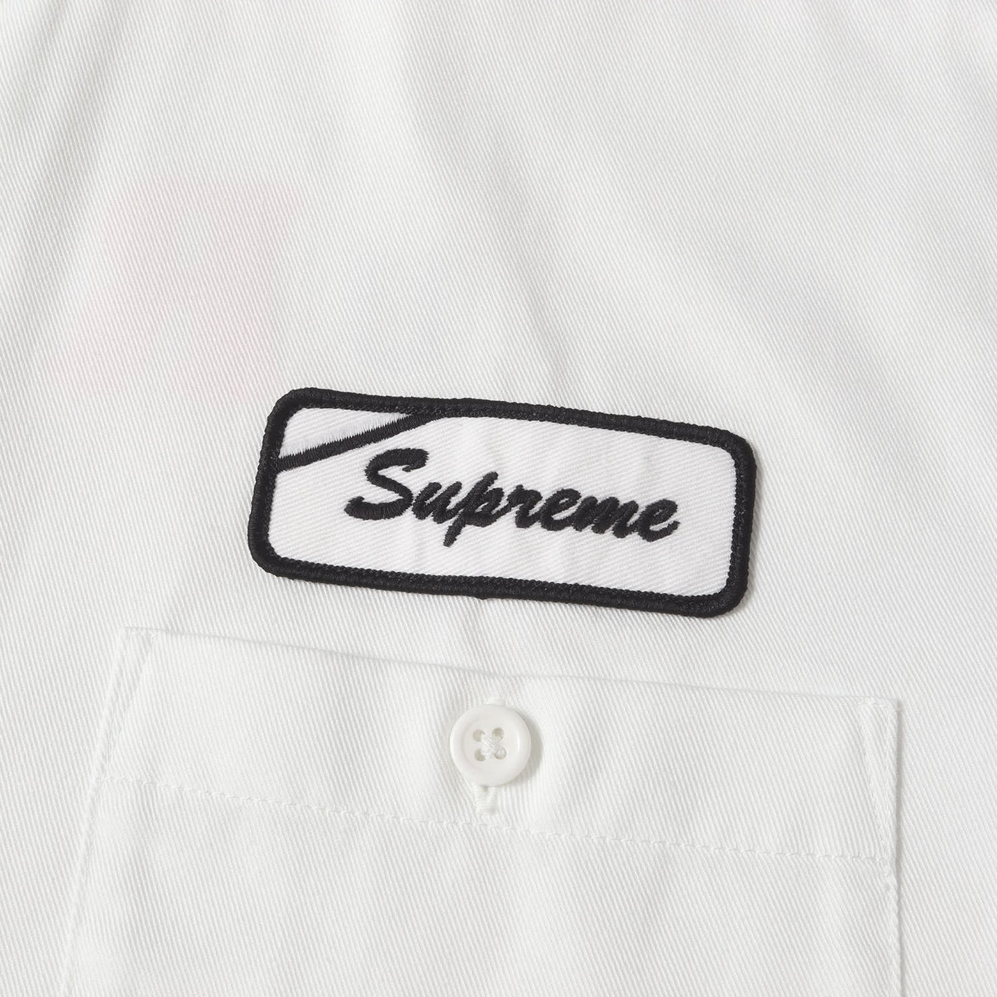 25SS ラメロゴプリント ワーク 半袖シャツ(Bitch S/S Work Shirt)