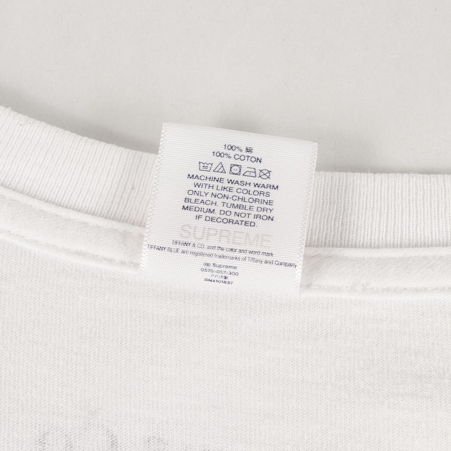 21AW ×Tiffany ティファニーブルー BOXロゴ Tシャツ(Box Logo Tee)