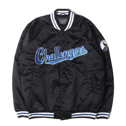 23SS ロゴワッペン ナイロンサテン バーシティジャケット / スタジャン(VARSITY JACKET)
