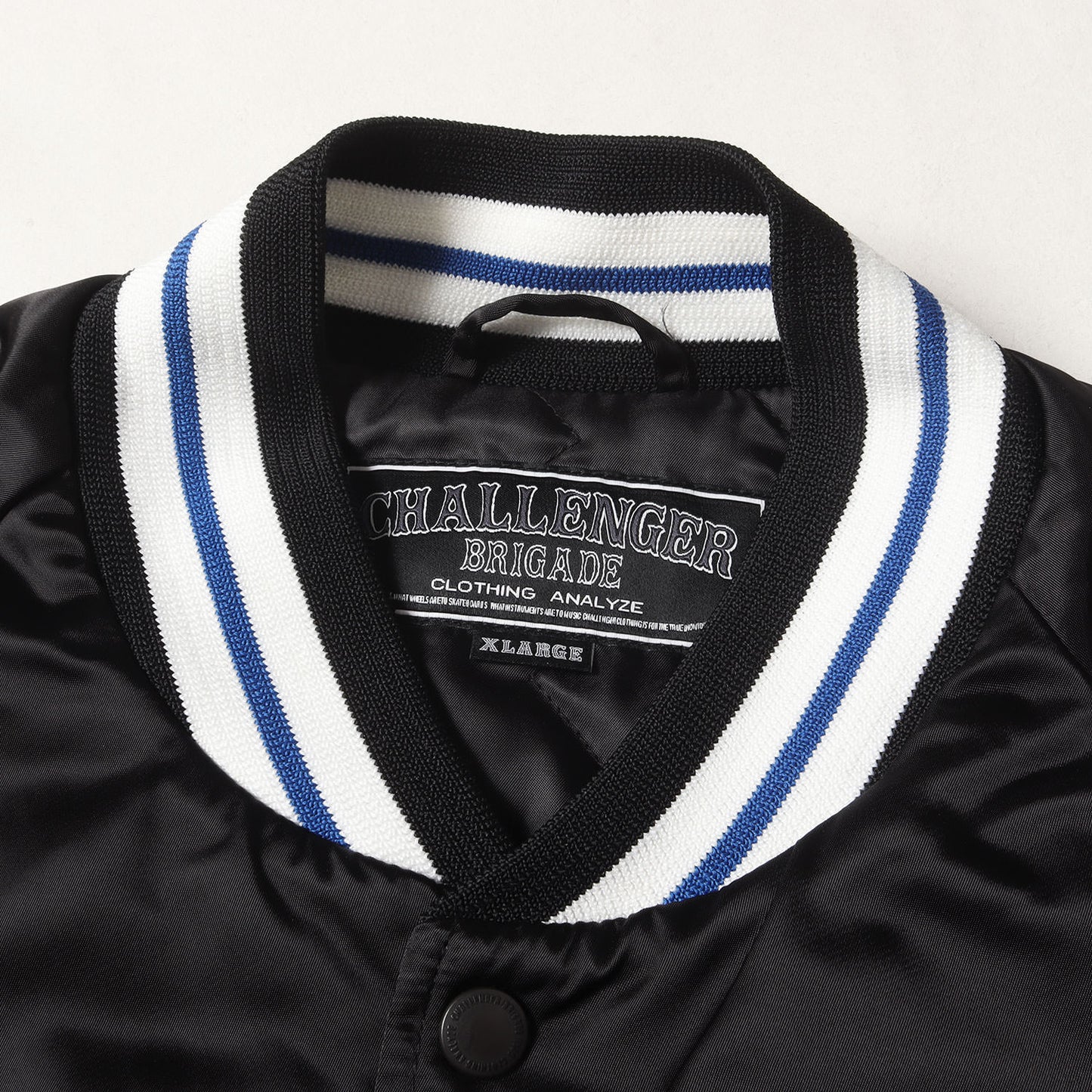 23SS ロゴワッペン ナイロンサテン バーシティジャケット / スタジャン(VARSITY JACKET)